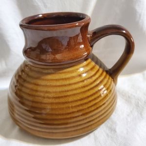 Brown Jug Mug Beehive around bottom.